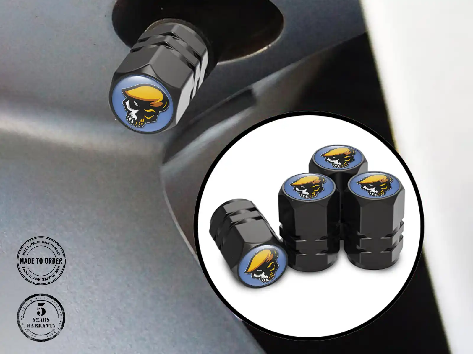 Tires Valve Caps for Bikes Glossy Edition